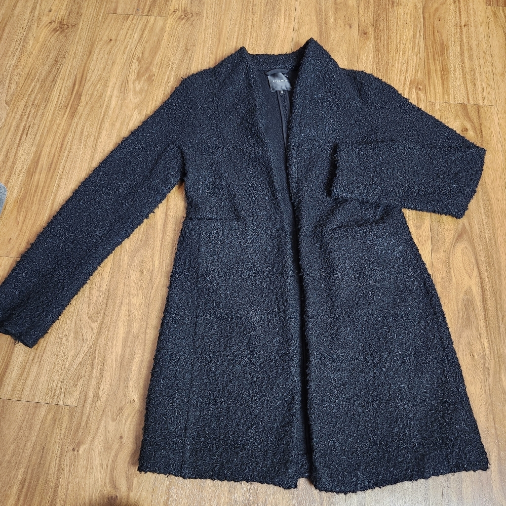 Dynamite Teddy Sherpa Soft Cozy Black Coat Jacket Women's Medium
